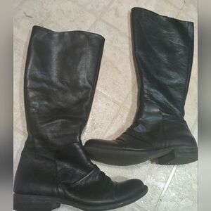 Miz Mooz Lisbon Tall Black Leather Boots Sz 7.5